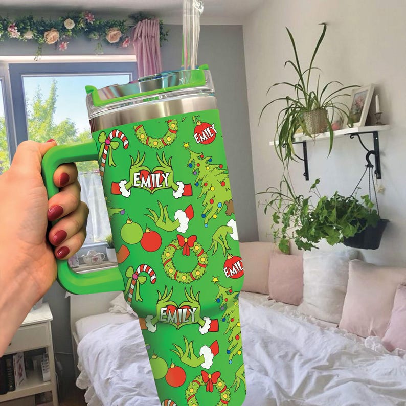 Personalized Christmas 40oz Tumbler, Funny Name Grinchmas Tumbler, The Mean One Tumbler, Christmas Cup Holiday Gifts Kid il_794xN.6109062894_glio.jpg