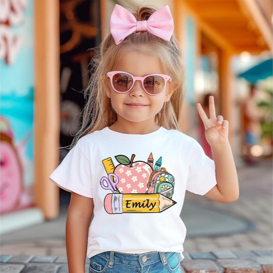Personalized Back To School Shirt,First Day If School Shirt,Custom Back To School Shirt,Back to school gift,Personalized Kindergarten Shirt