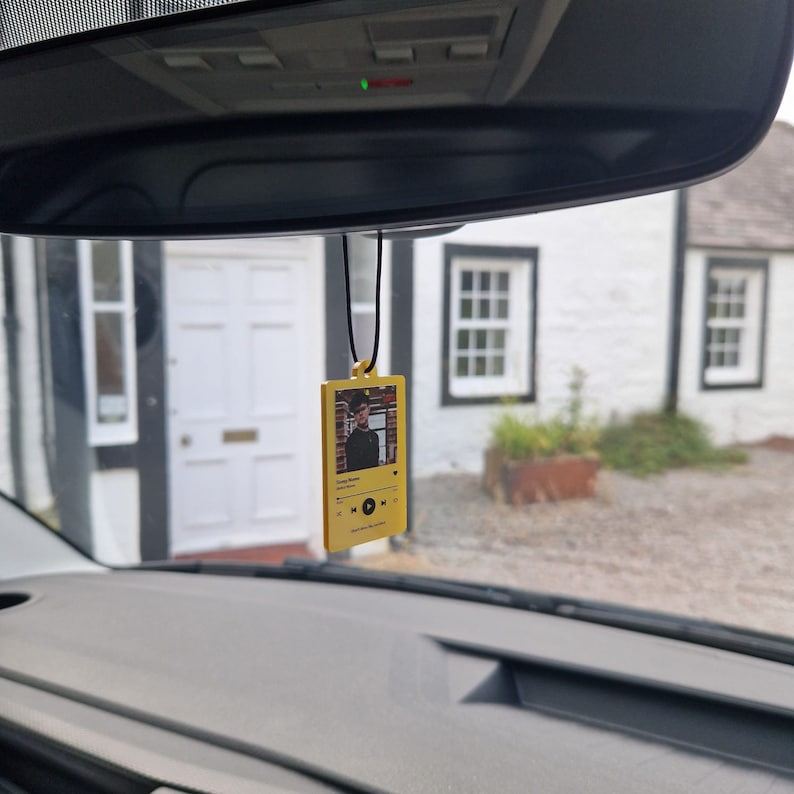 Personalised Music Photo Ornament Hanging Car Polaroid Image Driving Test Pass Gift Idea First Car Charm Mirror Hanging Gift