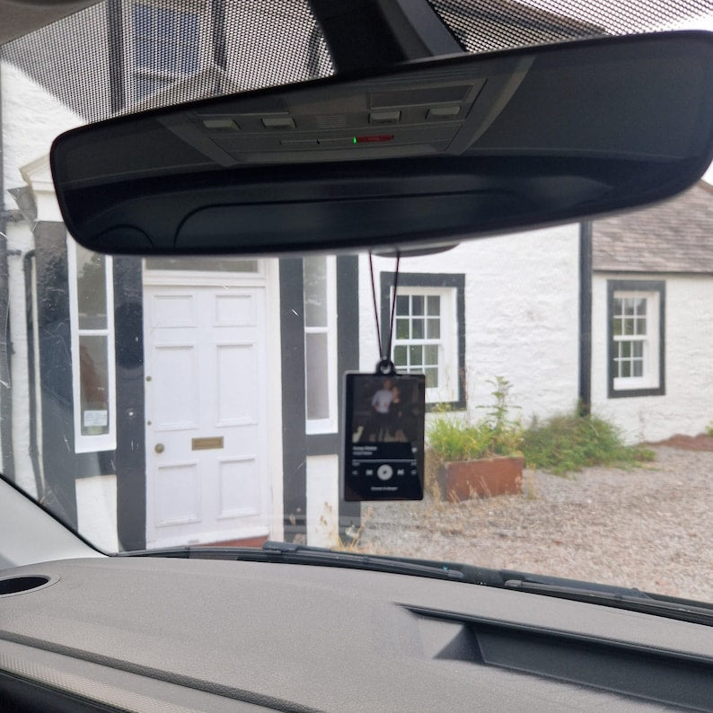 Personalised Music Photo Ornament Hanging Car Polaroid Image Driving Test Pass Gift Idea First Car Charm Mirror Hanging Gift