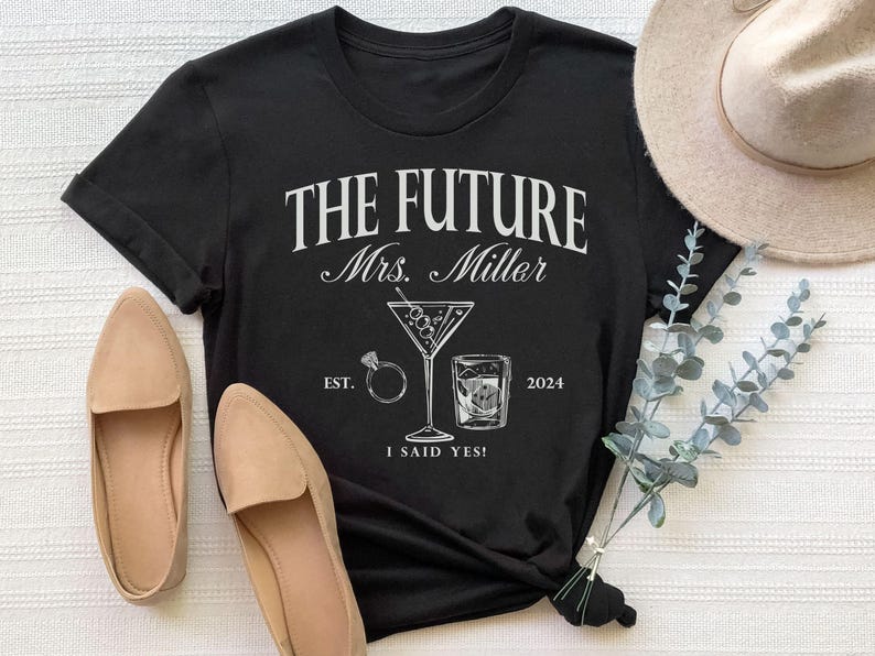 Future Mrs Shirt and Sweatshirt, Custom Bride Shirt, Engagement Gift, Bride to Be Gift, Fiance Gift For Her, Engaged Shirt, Engagement Party