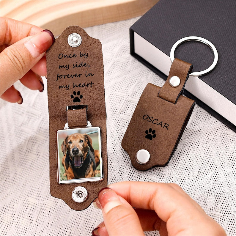 Pet Memorial Keychain, Pet Loss Gift, Pet Sympathy Gift, Custom Dog Picture Keychain,Pet Memorial Gift,Dog Remembrance Gift,Dog Passing Away