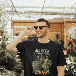 Fishing T-Shirt / Master Baiter 90s bootleg rap style Fisherman Shirt / Guys Fishing Gift / Fishing Shirt Dad Gift Xmas Tee