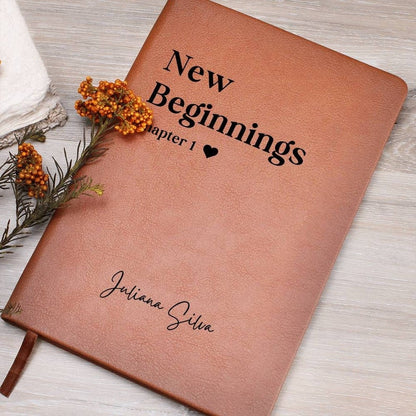 New Beginnings, New Chapter, New Job, Personalized Gift, Graduation Gift, Custom Name Notebook, Moving Away Gift, Coworker Retirement Gift