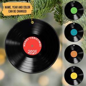 Personalized Vinyl Record Christmas Ornament: Custom Song Gift Christmas Gift Ornament Song Name Ornament