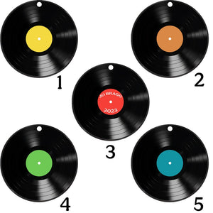 Personalized Vinyl Record Christmas Ornament: Custom Song Gift Christmas Gift Ornament Song Name Ornament