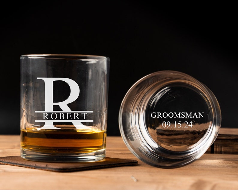 Groomsmen Whiskey Glasses, Groomsmen Gift Idea, Engraved Old Fashion, Personalized Groomsmen, Best Man Gift, Groomsmen Proposal Gifts
