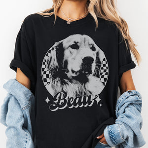 Custom Vintage Pet Unisex Shirt, Pet Photo + Name Custom Personalized Dog, Shirts for Humans, Custom Shirt, 90's Dog Owner Shirt