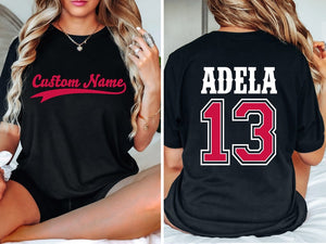 Custom Team Name Jersey T Shirt, Custom Sports Team Name Baseball Shirt, Matching Family Baseball, Personalized Name Shirt, Sports Team Name