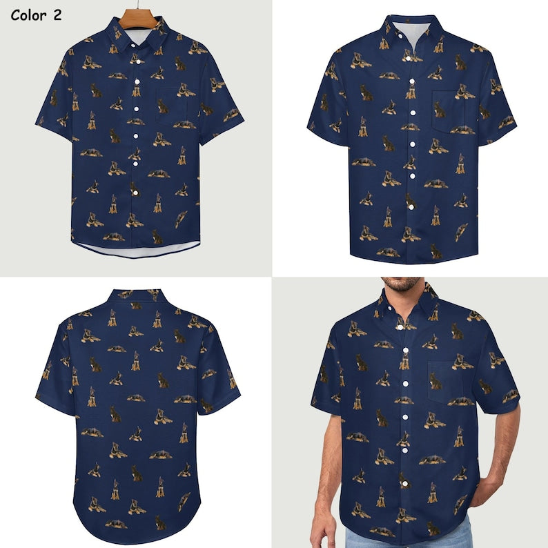 Custom Photo Hawaiian Shirt,Personalized Button Downs Shirt with Photo,Dogs Cats Face Shirts,Bachelor Party Gift,Pets lovers Gifts,unisex