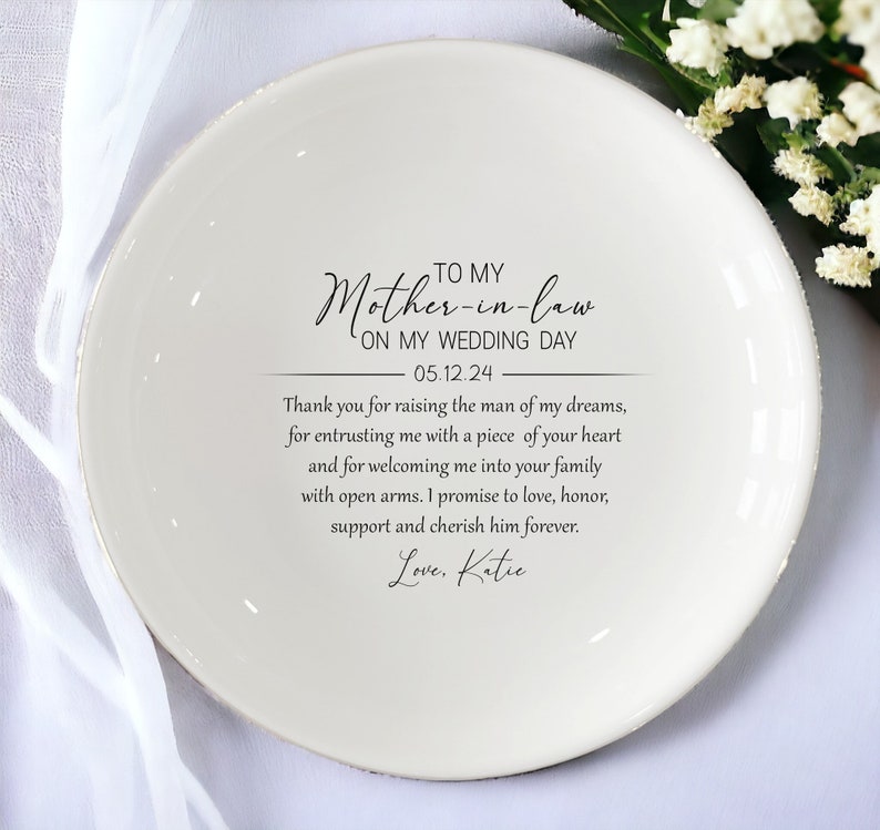 Personalized Gifts For Mother in Law/Mother of the Groom Gift/Wedding Gift from Bride/Bonus Mom Gifts Wedding/Thank You For Raising The Man