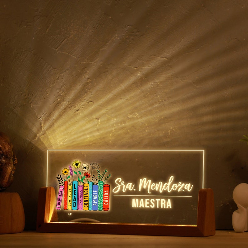 Spanish Teacher Desk Name Plate, Maestra Desk Sign, Teacher Appreciation Gift, Maestra Back To School, Maestra School Desk Sign,Teacher Gift