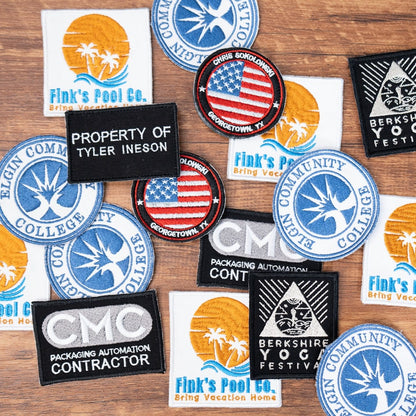 Custom Photo Embroidered Logo Patches, Made With Image Text Logo or Design Patch, Iron On | Sew On | Hook & Loop Patch, Custom Shape Patch