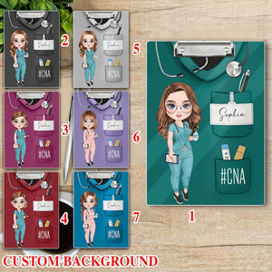Personalized Name Nurse Clipboard, Nurse Acrylic Clipboard, Gift For Nurses, Nurse Graduation Gift, Nurse Scrubs Gift, Healthcare Clipboard