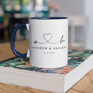 Mr and Mrs Mugs, Personalized Husband and Wife Mugs, Wedding Mugs, Custom Bride and Groom Set, His and Hers Gift for Couples