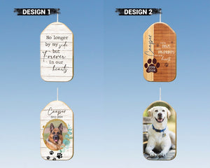 Custom Pet Memorial Wind Chime with Photo+Name, Dog Loss Keepsake, Memorial Gift, In Loving Memory Of Dog Wind Chime, Pet Wind Chime