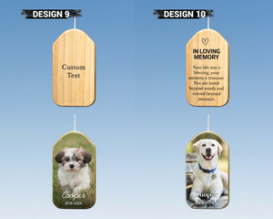 Custom Pet Memorial Wind Chime with Photo+Name, Dog Loss Keepsake, Memorial Gift, In Loving Memory Of Dog Wind Chime, Pet Wind Chime