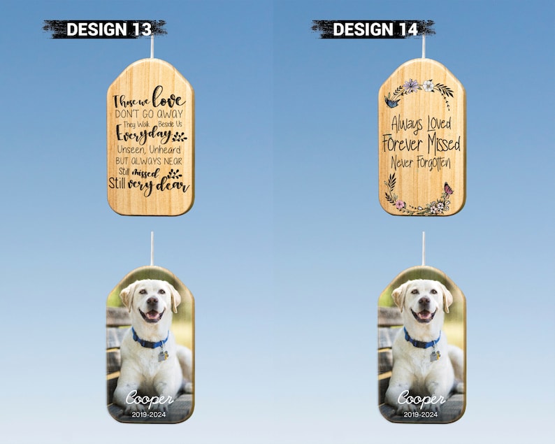 Custom Pet Memorial Wind Chime with Photo+Name, Dog Loss Keepsake, Memorial Gift, In Loving Memory Of Dog Wind Chime, Pet Wind Chime
