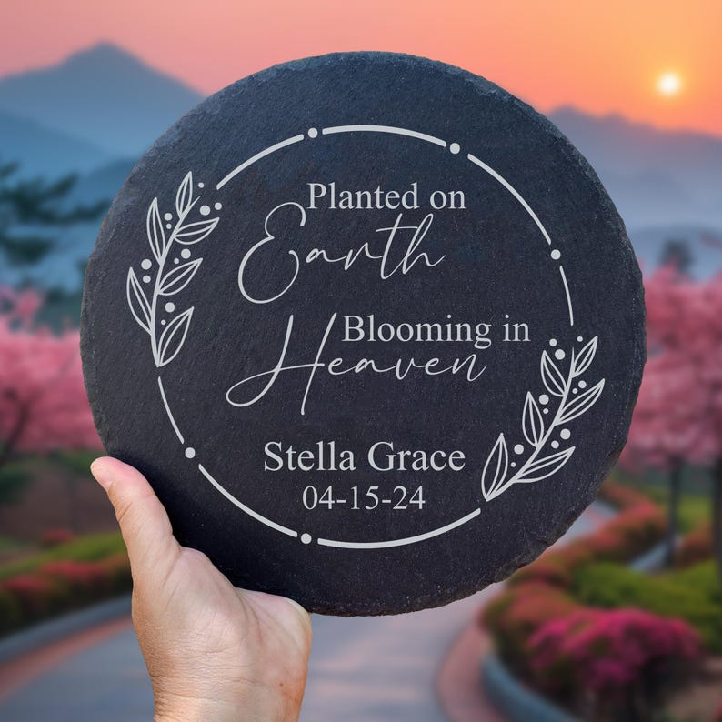 Baby Loss Sympathy Gift, Personalized Memorial Stone with Name & Date, Remembrance Grieving Gift, Stillbirth Miscarriage Angel Baby Keepsake