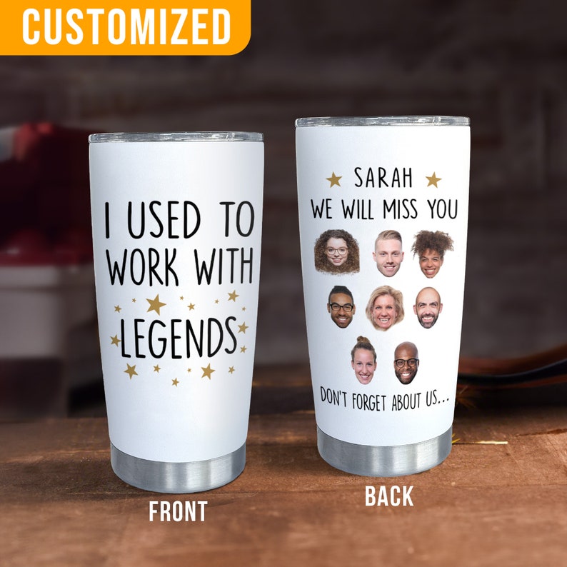 Funny Tumbler For Coworker, Custom Face Coworker, Funny Farewell Coworker, Retired Coworker Gifts, Mug For Retirement, Leaving Job Gift.