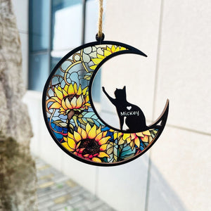 Pet Memorial Suncatcher, Loss of Pet Sympathy Gift, Pet Loss Gifts, Acrylic Windows Hangings Handmade Cat Decor, Cat Lovers, Cat Memorial