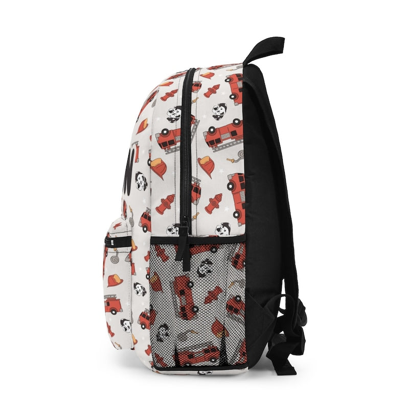 Personalized Backpack fire truck, Back to school boys bag Kids toddler Backpack, Gifts for kids Girls and Boys Backpack, custom Daycare bag