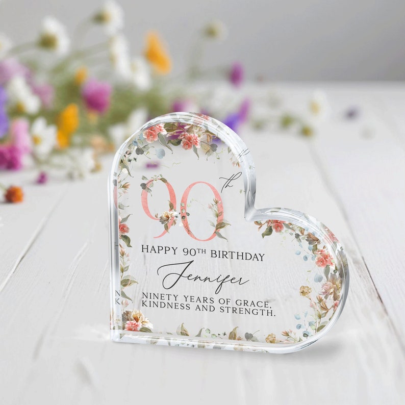 Personalized 80th Birthday Gift Plaque, Happy 80th Birthday Gift for Grandma, 70th Birthday Gift for Nan, 90th Birthday Gifts for Mother
