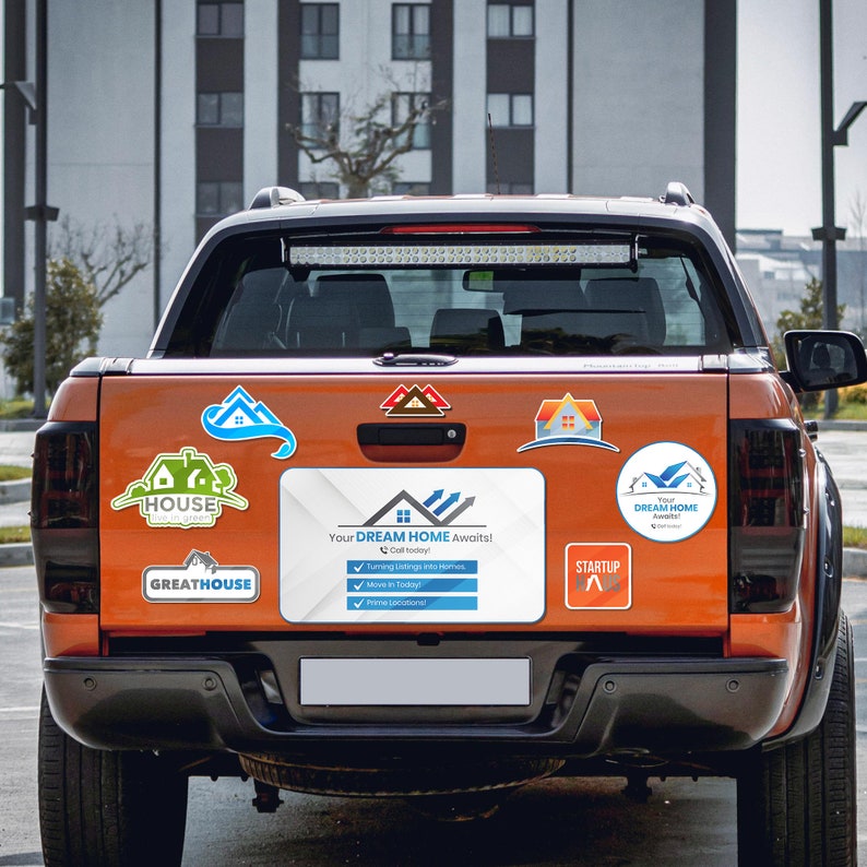 Custom Car Magnet with Your Logo - Magnetic Car Signs with Your Design - Custom Magnetic Car Decal for Marketing Fathers Day Gifts