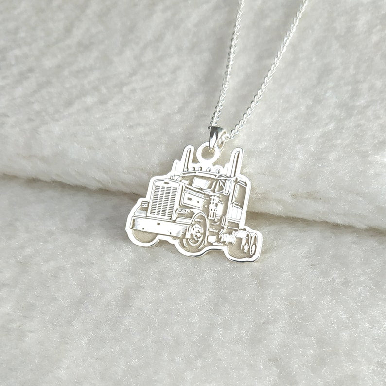 Truck Driver Necklace,Custom Car Necklace,Special Car Model Necklace,Dream Car Necklace,Custom Personalized Truck Necklace,Truck Driver Gift