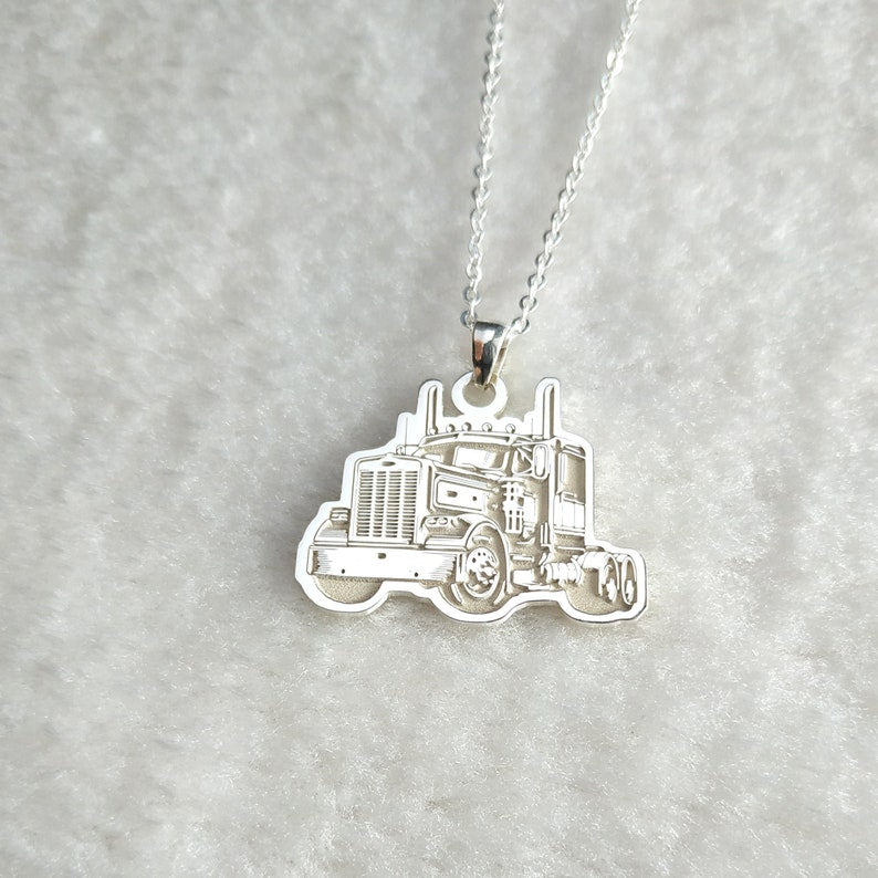 Truck Driver Necklace,Custom Car Necklace,Special Car Model Necklace,Dream Car Necklace,Custom Personalized Truck Necklace,Truck Driver Gift