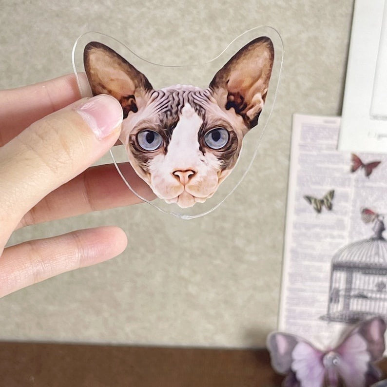 Custom Pet Fridge Magnet - Personalized Dog or Cat Face Refrigerator Magnet, Kitchen Decor, Pet Lover Gift, Unique Home Decoration