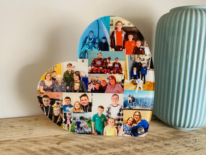 Acrylic Photo Heart, Photo Collage, Heart Collage, Photo Gift, Personalised gift