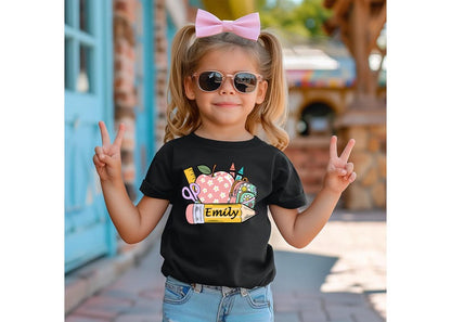 Personalized Back To School Shirt,First Day If School Shirt,Custom Back To School Shirt,Back to school gift,Personalized Kindergarten Shirt