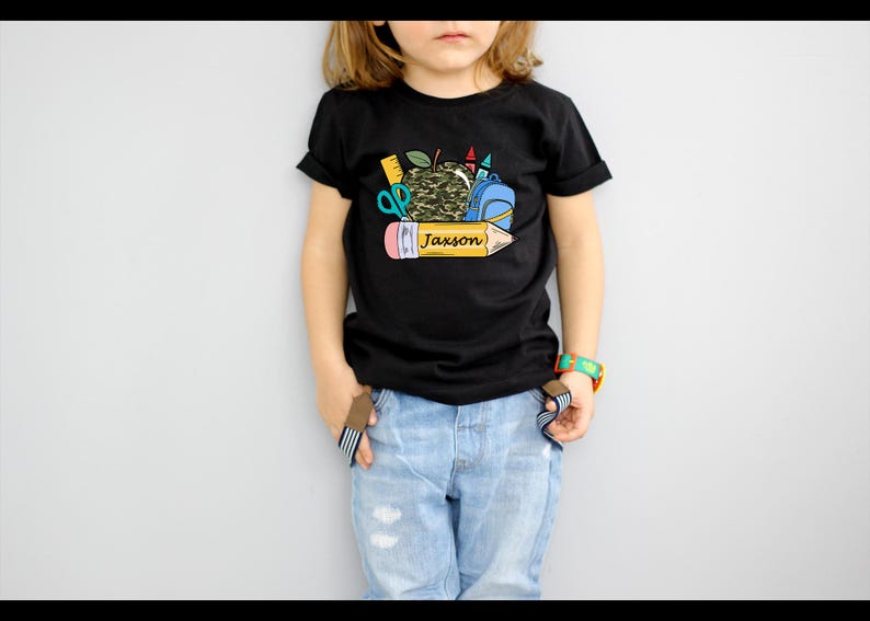 Personalized Back To School Shirt,First Day If School Shirt,Custom Back To School Shirt,Back to school gift,Personalized Kindergarten Shirt