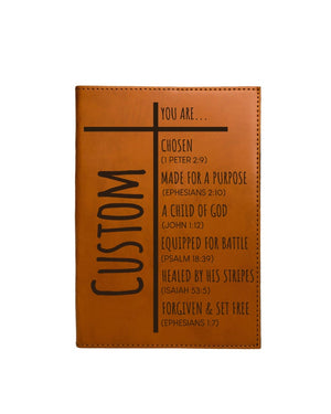 Personalized Christian Journal for Men, Bible Journal Notebook, Religious Gift, First Communion Gifts, Pastor Gifts, Retirement, Birthday