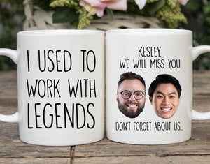 Retired Coworker Gift, Coworker Retirement Mug, Going Away Gift For Coworker, I Used To Work With Legends, Mug For Retirement, Coworker Gift