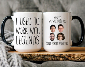 Retired Coworker Gift, Coworker Retirement Mug, Going Away Gift For Coworker, I Used To Work With Legends, Mug For Retirement, Coworker Gift