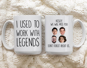 Retired Coworker Gift, Coworker Retirement Mug, Going Away Gift For Coworker, I Used To Work With Legends, Mug For Retirement, Coworker Gift