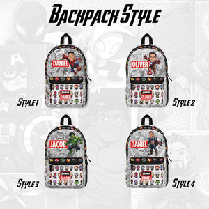 NEW Personalized Kids Superhero Backpack, Kindergarten backpack, Kids School Bag, Customizable Backpack, Back to school, First Day of School