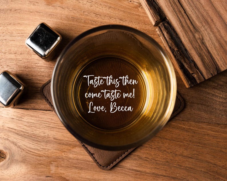 Personalized Whiskey Glass Custom Whiskey Glasses for Boyfriend Gift for Him Anniversary Gift Birthday Gift Christmas Gift for Husband, Men