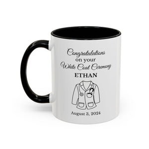 White Coat Ceremony Gift Personalized White Coat Mug Medical Student Pharmacist Custom Name Medical School Acceptance Gift Future Doctor Mug