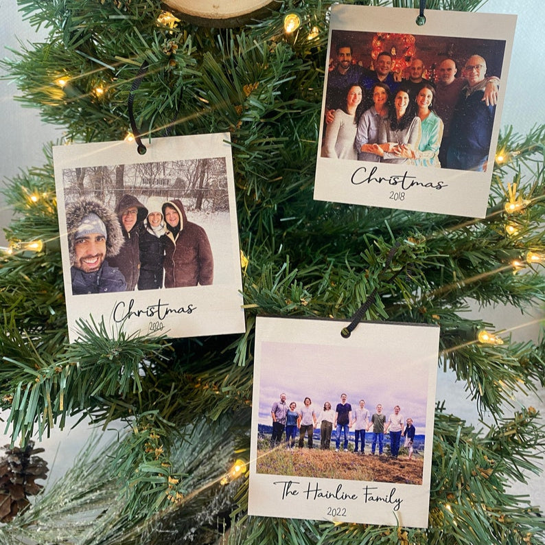 Family Photo Style Ornament | Portrait Christmas Ornament | Personalized Ornament | Picture Ornament | Family Ornament Custom Photo Gift