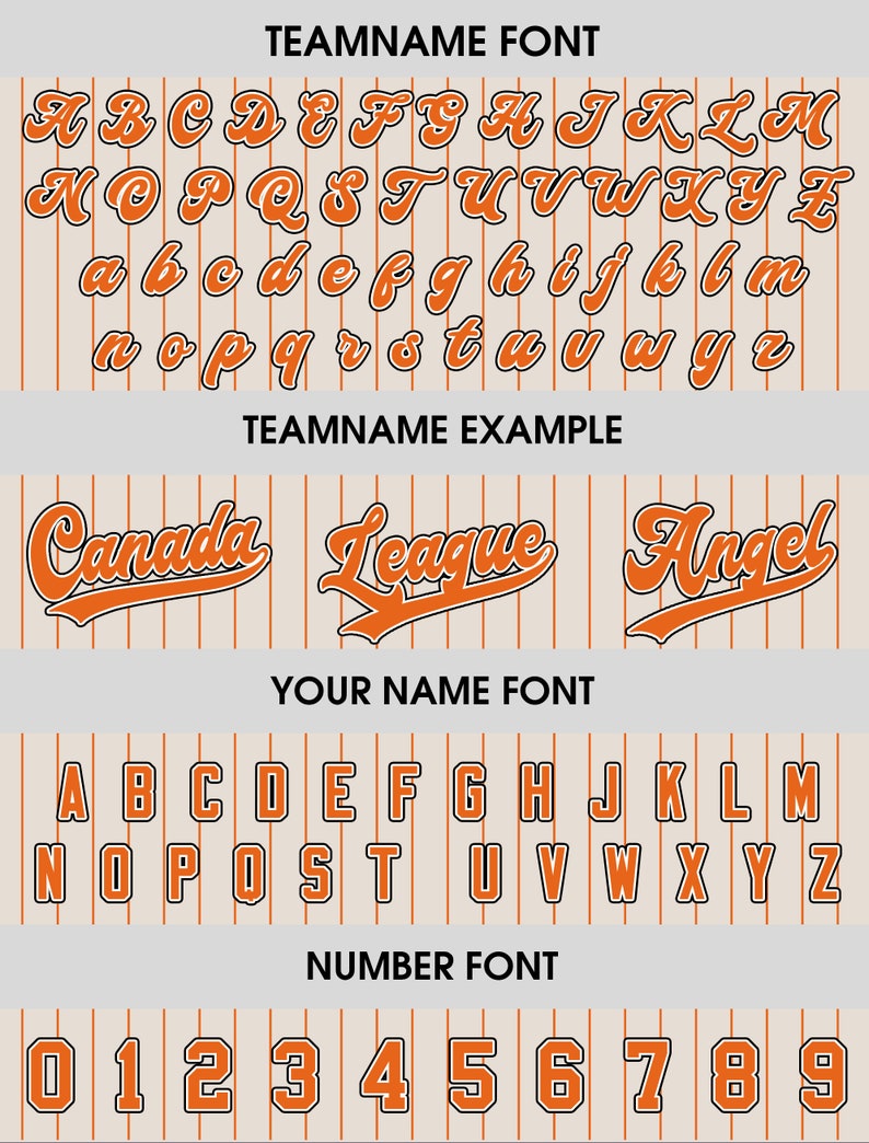 Custom Team Name Number Baseball Jersey Pinstripe, Custom Baseball Jersey for Men Women Youth Kid, Personalized Pinstripe Jersey Sand Orange