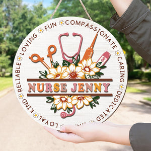 Personalized School Nurse Door Sign, School Nurse Unique Gift, School Nurse Appreciation Gift, Nurse Door Sign, Nursing Grad Gift,Nurse Gift