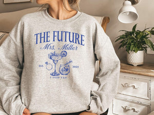 Future Mrs Shirt and Sweatshirt, Custom Bride Shirt, Engagement Gift, Bride to Be Gift, Fiance Gift For Her, Engaged Shirt, Engagement Party