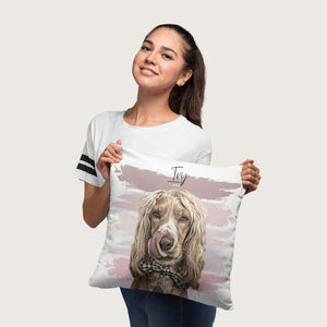 Custom Pet Pillow | Personalised Pet Portrait | Pet memorial gift | Gifts for Dog Lovers & Pet Loss | Pet portrait painting 4 art styles