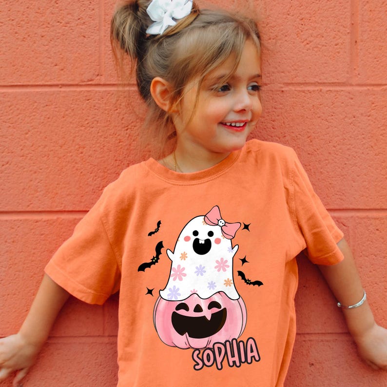 Kids Halloween Shirt, Custom name Halloween Shirt For Kid, Personalized Halloween Toddler Shirt, Girls Halloween Shirt, Halloween Squad