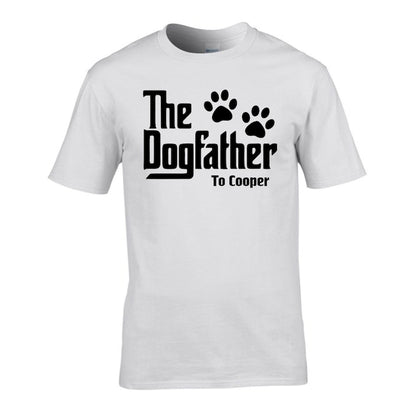 Personalised Dogfather T-Shirt, Fathers Day Gift, Dog Father T Shirt, Dog Dad Pet Father's Day Godfather Vet Animal Lover Puppy Tee Top