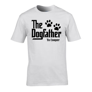 Personalised Dogfather T-Shirt, Fathers Day Gift, Dog Father T Shirt, Dog Dad Pet Father's Day Godfather Vet Animal Lover Puppy Tee Top