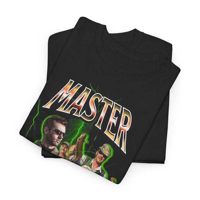 Fishing T-Shirt / Master Baiter 90s bootleg rap style Fisherman Shirt / Guys Fishing Gift / Fishing Shirt Dad Gift Xmas Tee